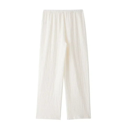 Casual Chic Two-Piece – Halter Top & Straight Pants for Women