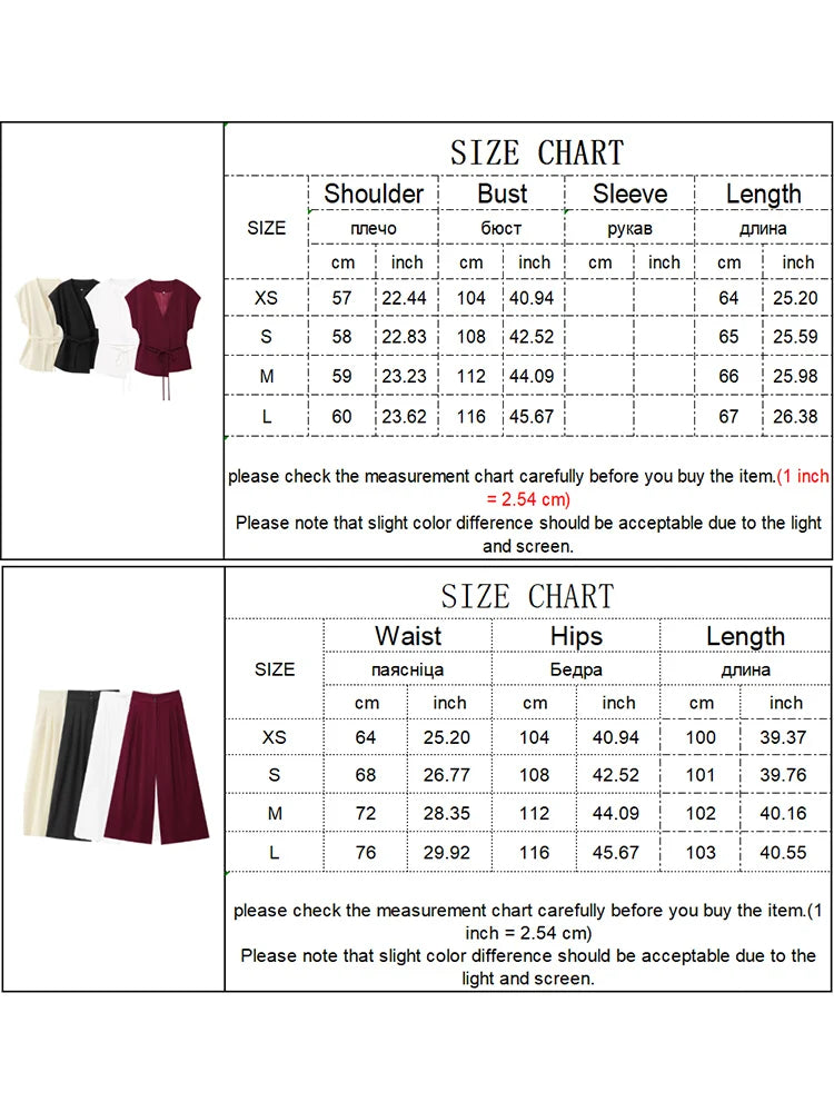 2025 Spring Summer 2-Piece Commuter Suit – Women’s Sleeveless Top & Pants