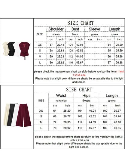 2025 Spring Summer 2-Piece Commuter Suit – Women’s Sleeveless Top & Pants