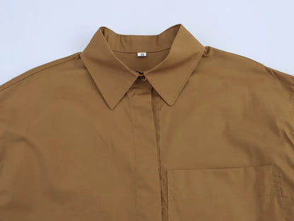 Limited Edition – Slim Fit Casual Poplin Shirt for Women