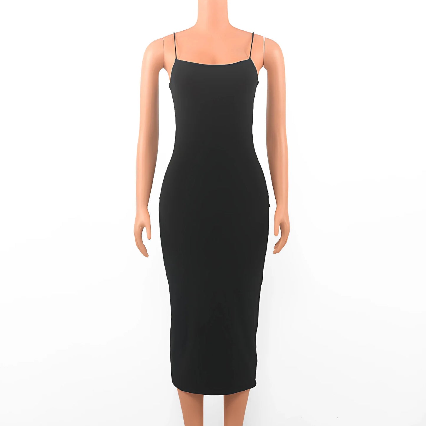 Unmatched Style – Black Sleeveless Backless Party Dress