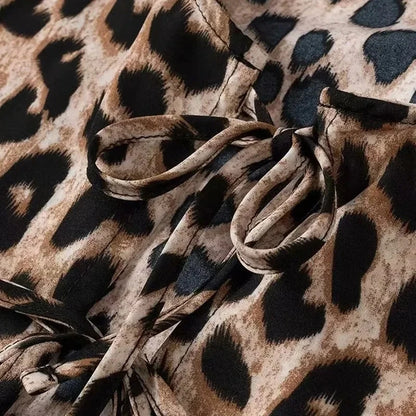 Wild & Chic – Leopard Print Puff Sleeve Crop Top 2025