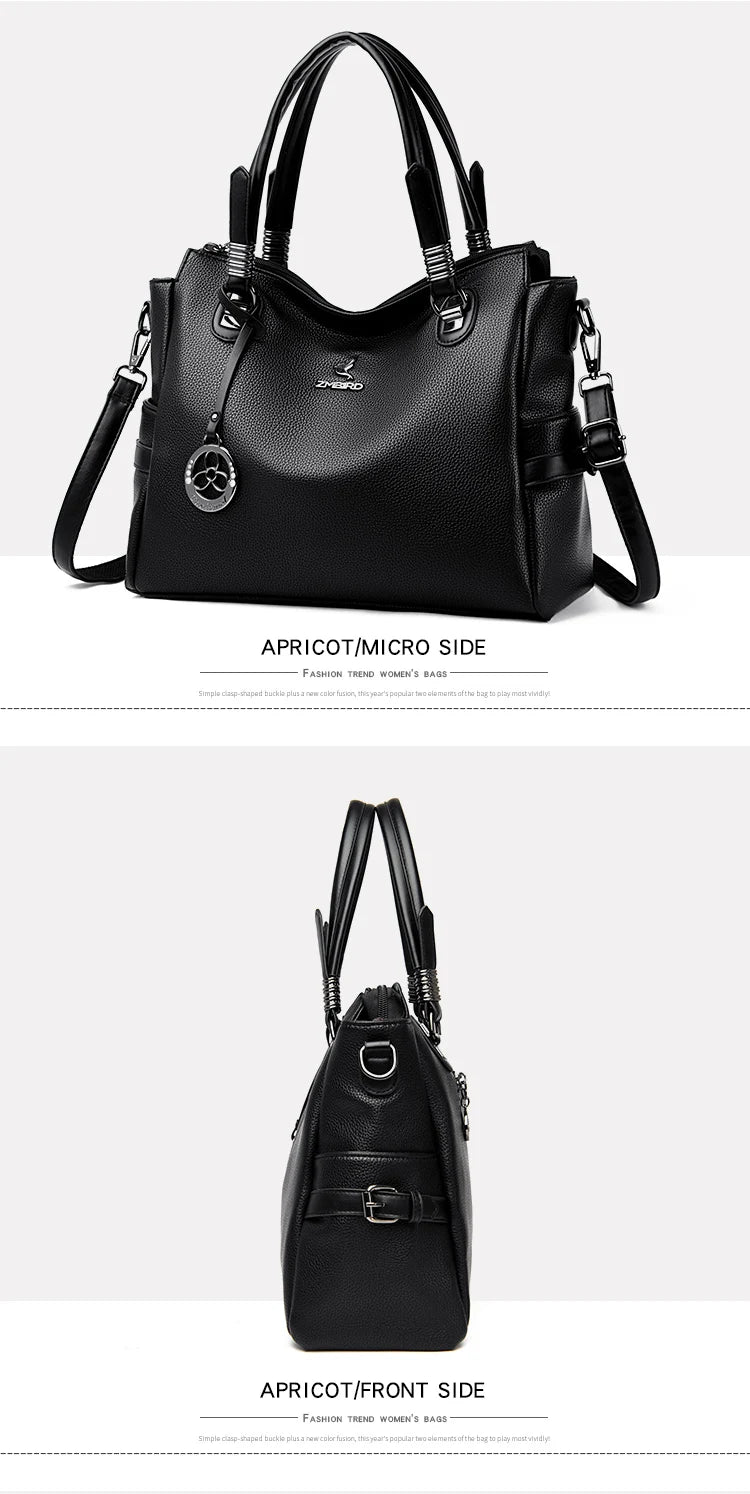 High-Quality Leather Handbag – Soft Shoulder Bag for Women