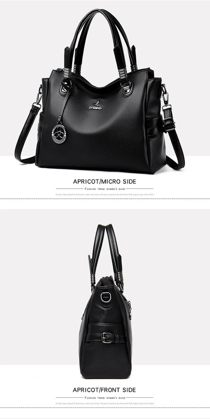High-Quality Leather Handbag – Soft Shoulder Bag for Women