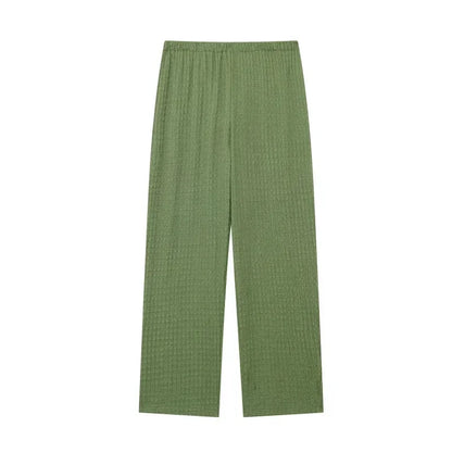 Casual Chic Two-Piece – Halter Top & Straight Pants for Women