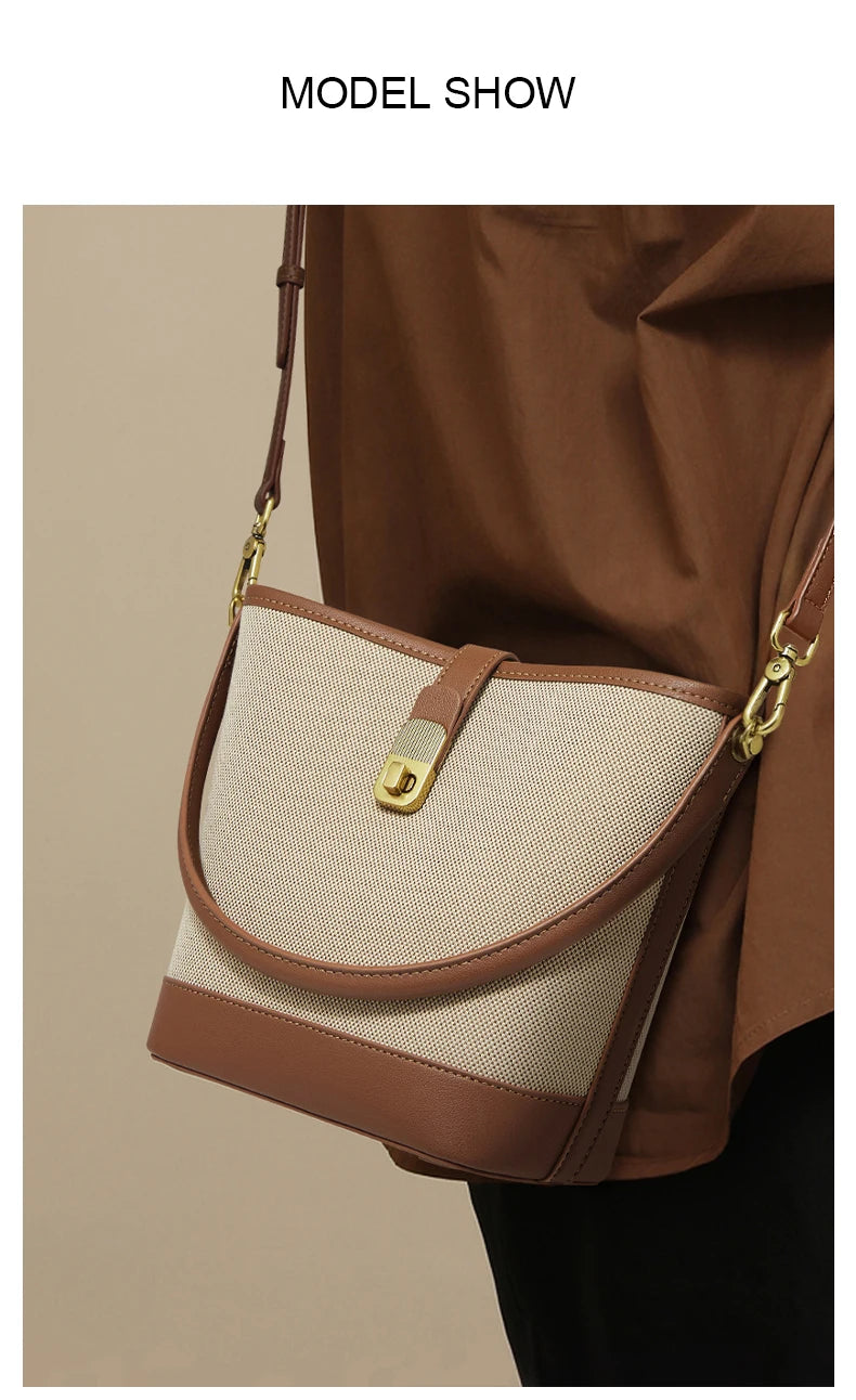 FOXER Women’s Small Crossbody Bag – Fashion Bucket Shoulder Handbag 2025