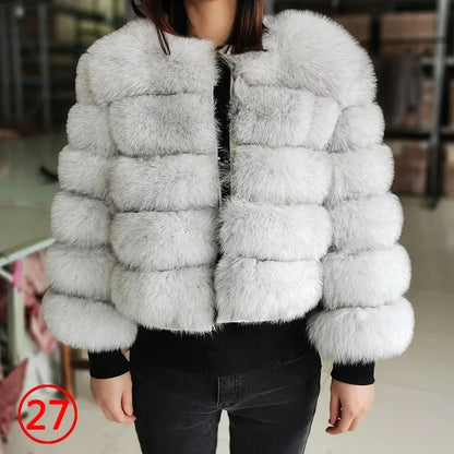 Fashion & Warm – Thick Faux Fur Coat Women’s Winter Wear
