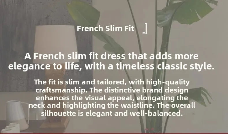 Women’s Stylish Summer Dress – High Waist Slimming Korean Dress