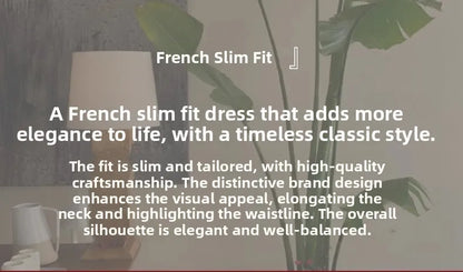 Women’s Stylish Summer Dress – High Waist Slimming Korean Dress