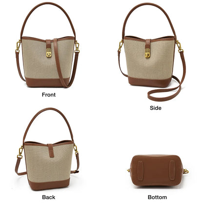 FOXER Women’s Small Crossbody Bag – Fashion Bucket Shoulder Handbag 2025