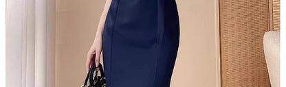 Women’s Stylish Summer Dress – High Waist Slimming Korean Dress