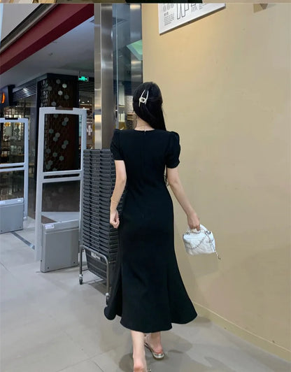 Street Style Summer Dress – Plus Size V-Neck Long Skirt Dress