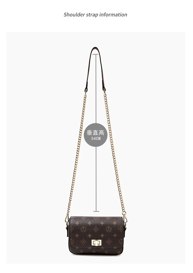 Girls’ Monogram Flap Bag – FOXER Small Crossbody Cellphone Handbag