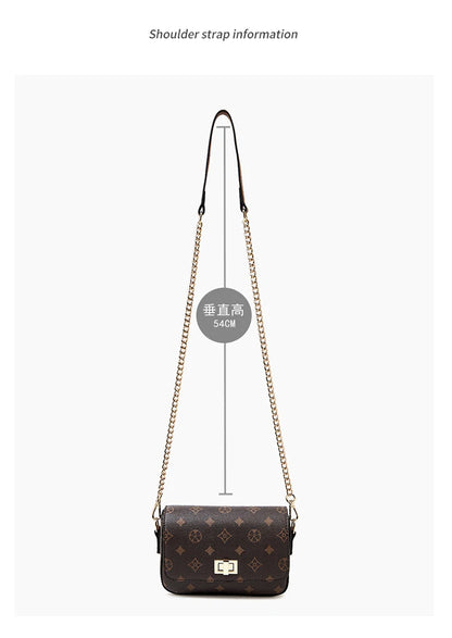 Girls’ Monogram Flap Bag – FOXER Small Crossbody Cellphone Handbag