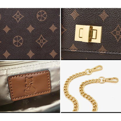 Girls’ Monogram Flap Bag – FOXER Small Crossbody Cellphone Handbag