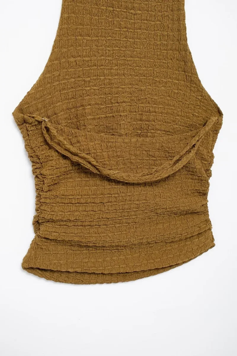 Casual Chic Two-Piece – Halter Top & Straight Pants for Women