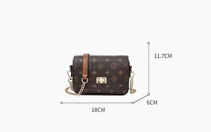 Girls’ Monogram Flap Bag – FOXER Small Crossbody Cellphone Handbag