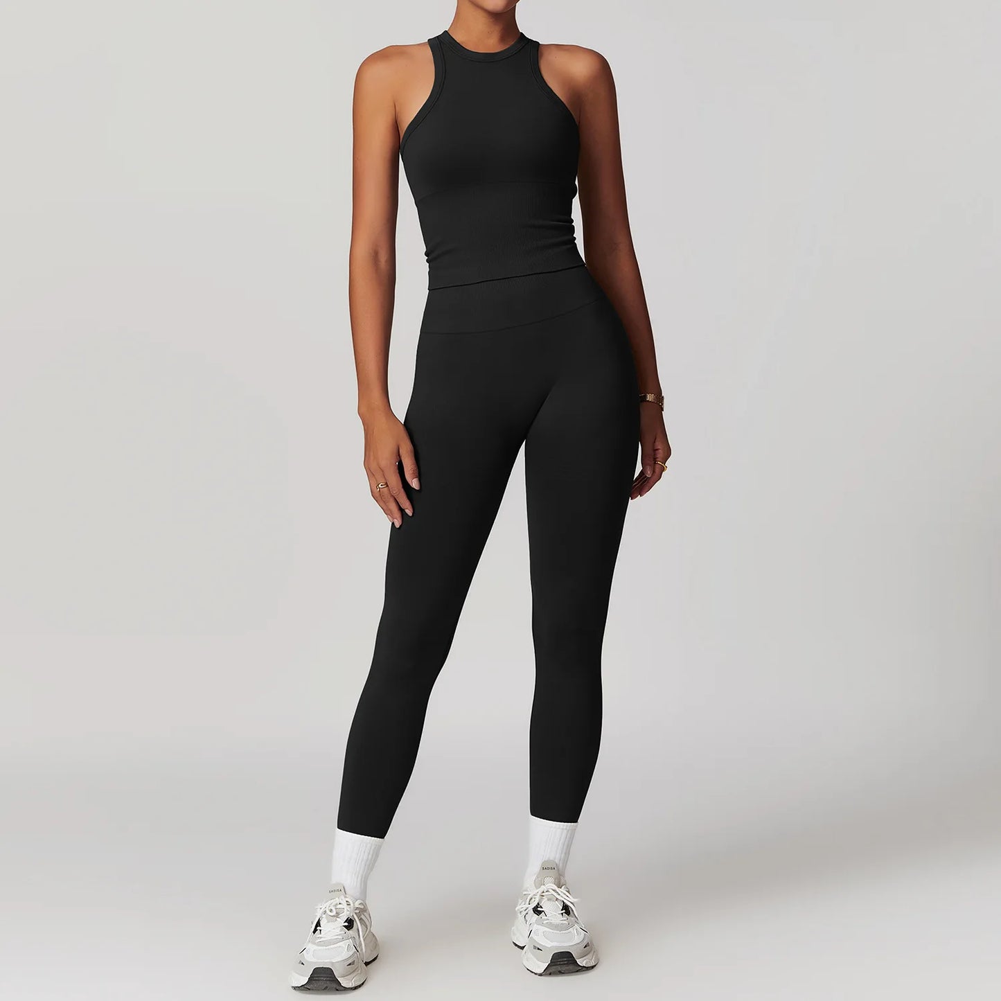 2/3/4PCS Yoga Set Gym Clothes Sportswear Seamless Yoga Suits For Women Fitness Long Sleeved Tracksuits Sports Bra Gym Leggings