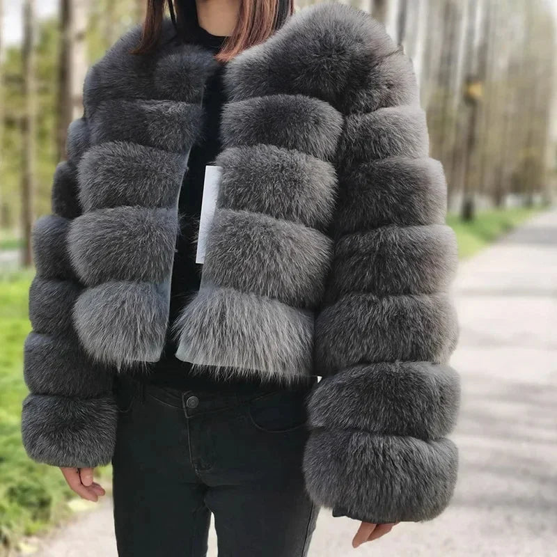 Fashion & Warm – Thick Faux Fur Coat Women’s Winter Wear