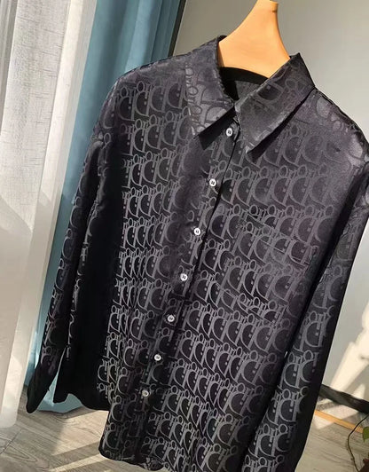 Chic & Comfortable – Hollow-Out Lace V-Neck Shirt for Women