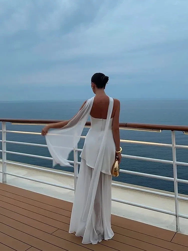 Summer Must-Have – Elegant Strapless Maxi Beach Dress