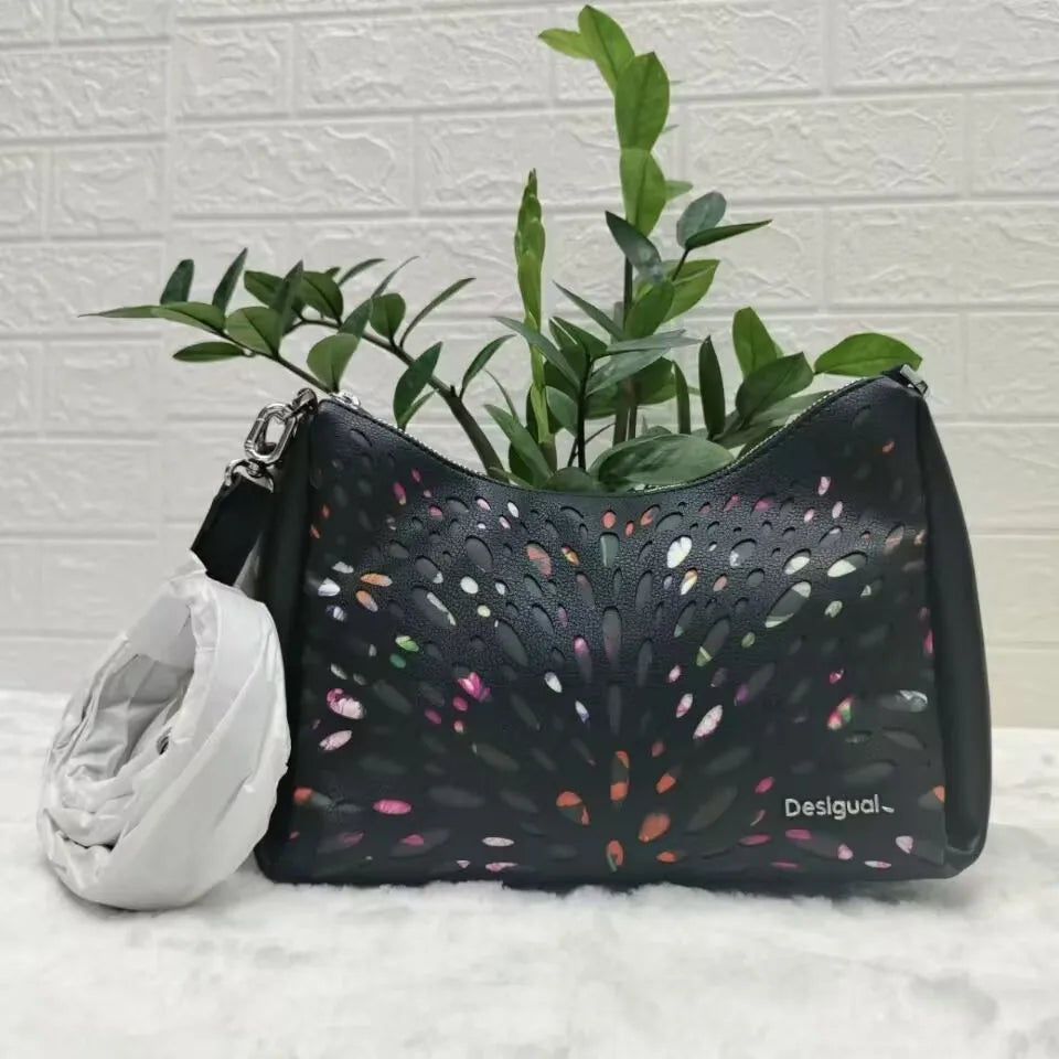 Fashion Embroidery Crossbody Bag – Women’s Single Shoulder Large Tote