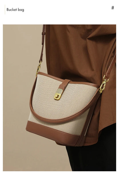 FOXER Women’s Small Crossbody Bag – Fashion Bucket Shoulder Handbag 2025
