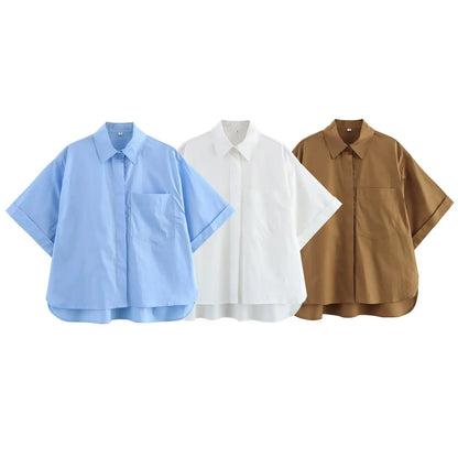 Limited Edition – Slim Fit Casual Poplin Shirt for Women