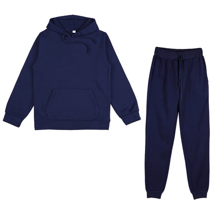 Spring Autumn Tracksuit – Women’s Hoodie + Sweatpants 2-Piece