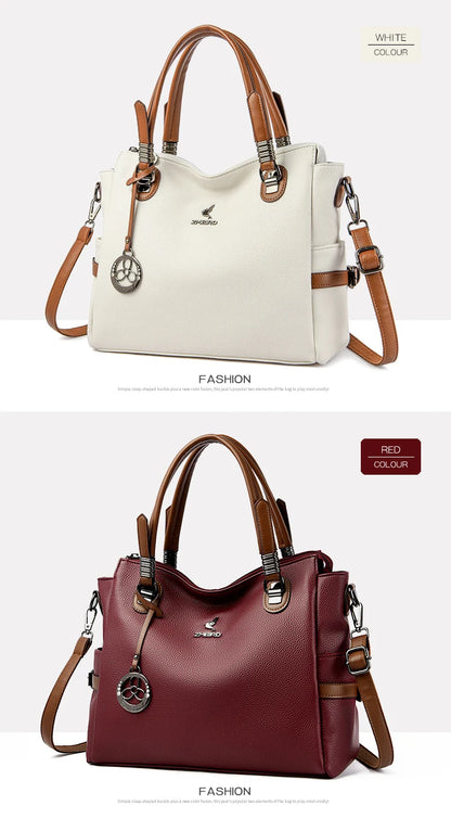High-Quality Leather Handbag – Soft Shoulder Bag for Women