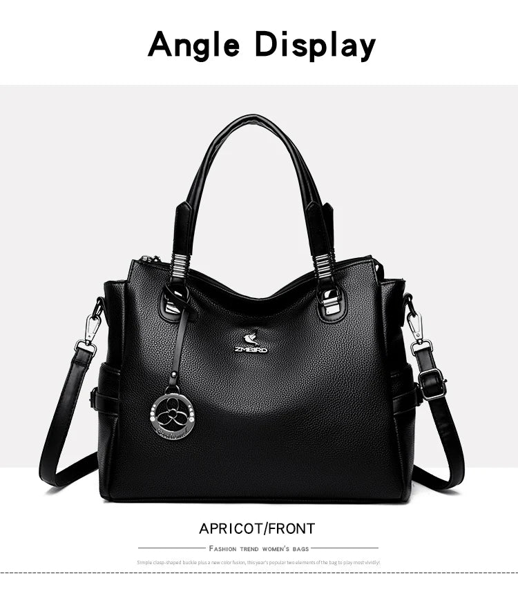 High-Quality Leather Handbag – Soft Shoulder Bag for Women