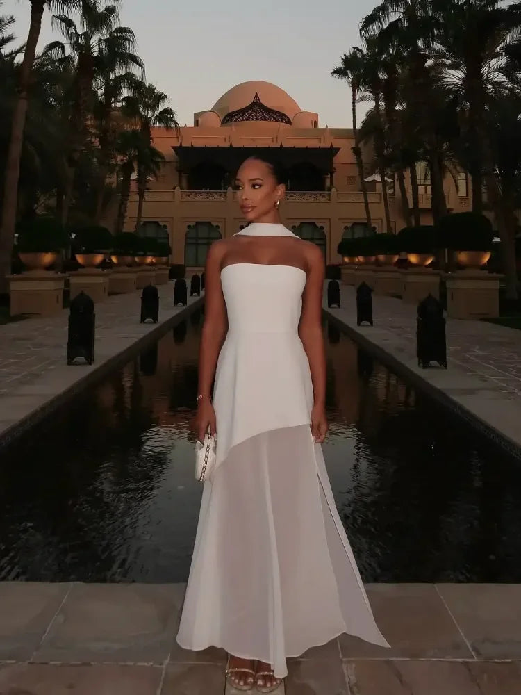 Summer Must-Have – Elegant Strapless Maxi Beach Dress