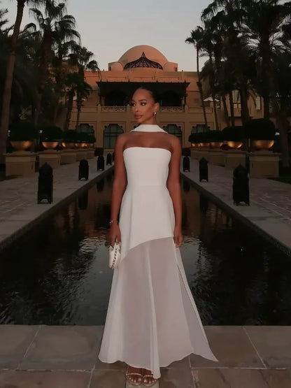 Summer Must-Have – Elegant Strapless Maxi Beach Dress