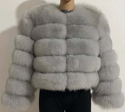 Fashion & Warm – Thick Faux Fur Coat Women’s Winter Wear