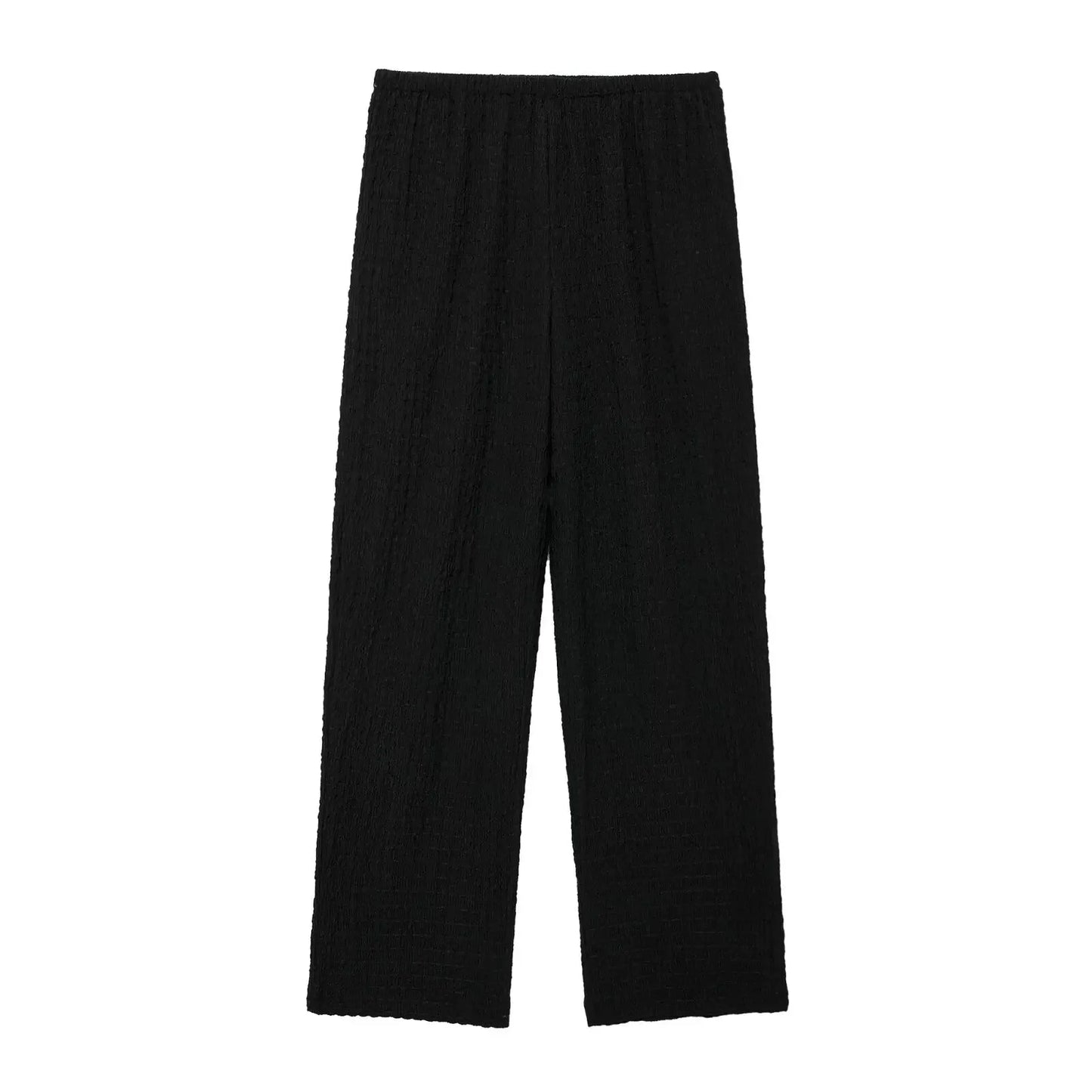 Casual Chic Two-Piece – Halter Top & Straight Pants for Women