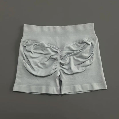 HISTELLO Impacts Shorts 4.5" Women Fitness Sports Biker Shorts Low Waist Gym Short Workout Scrunch Butt Yoga Seamless Leggings