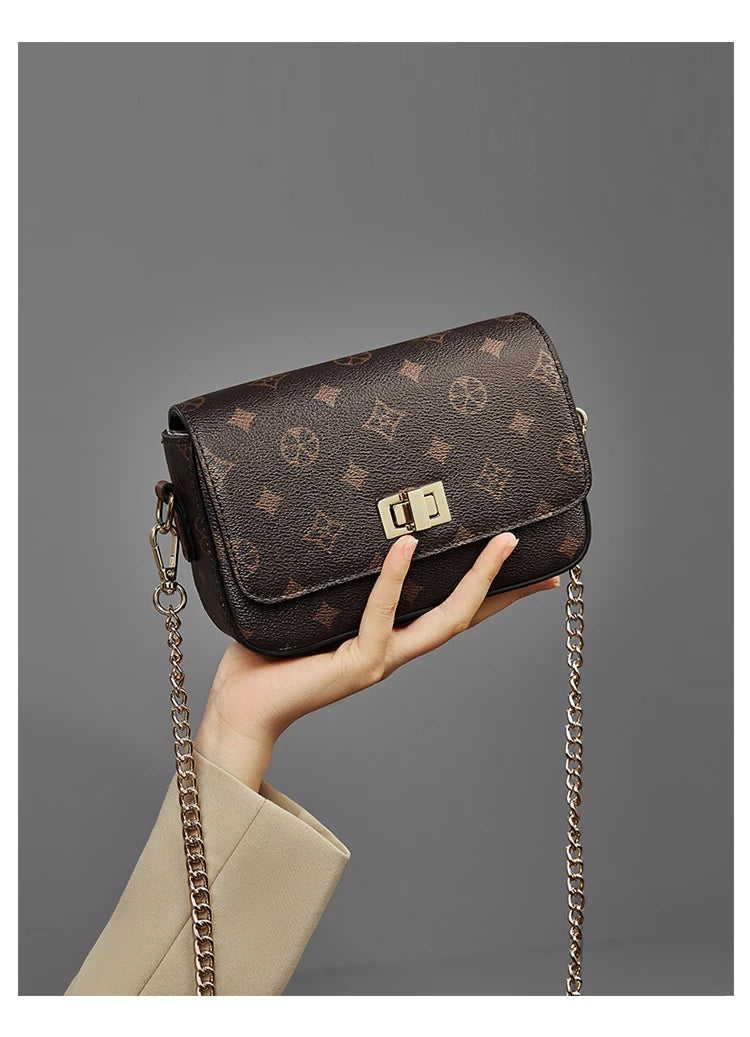 Girls’ Monogram Flap Bag – FOXER Small Crossbody Cellphone Handbag