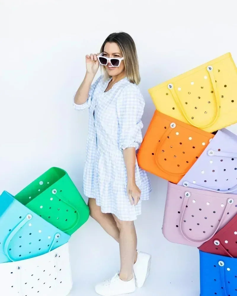 Extra Large Women’s Jelly Tote – Waterproof Beach and Shopping Bag