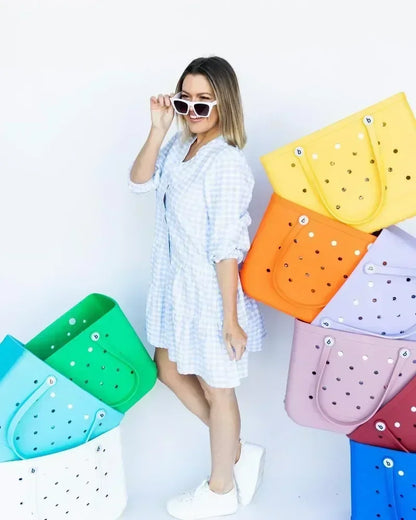 Extra Large Women’s Jelly Tote – Waterproof Beach and Shopping Bag