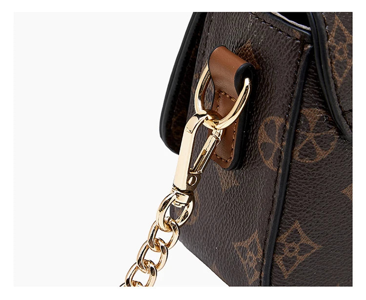 Girls’ Monogram Flap Bag – FOXER Small Crossbody Cellphone Handbag
