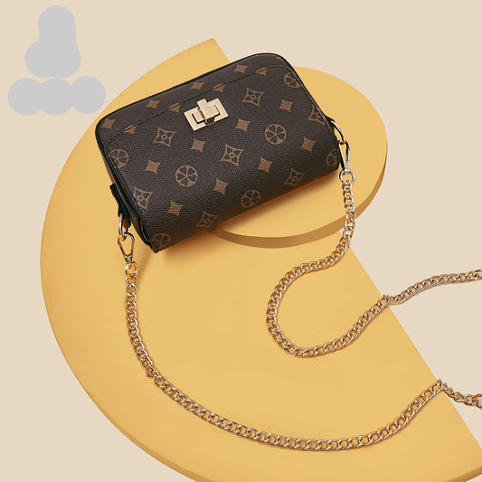 Girls’ Monogram Flap Bag – FOXER Small Crossbody Cellphone Handbag