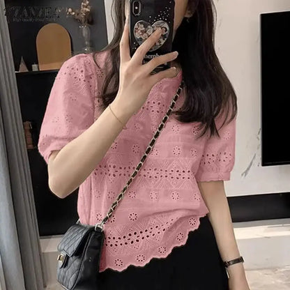 Limited Edition – Stylish Crochet Summer Blouse for Women