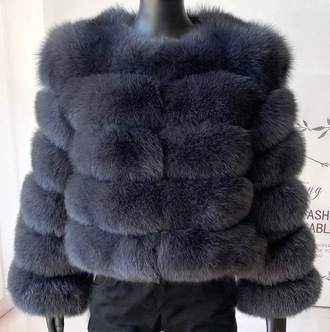 Fashion & Warm – Thick Faux Fur Coat Women’s Winter Wear