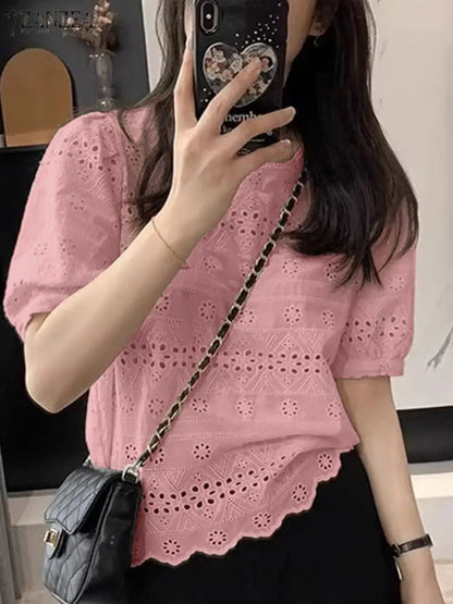 Limited Edition – Stylish Crochet Summer Blouse for Women