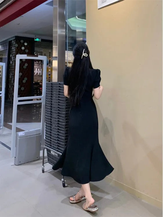 Street Style Summer Dress – Plus Size V-Neck Long Skirt Dress