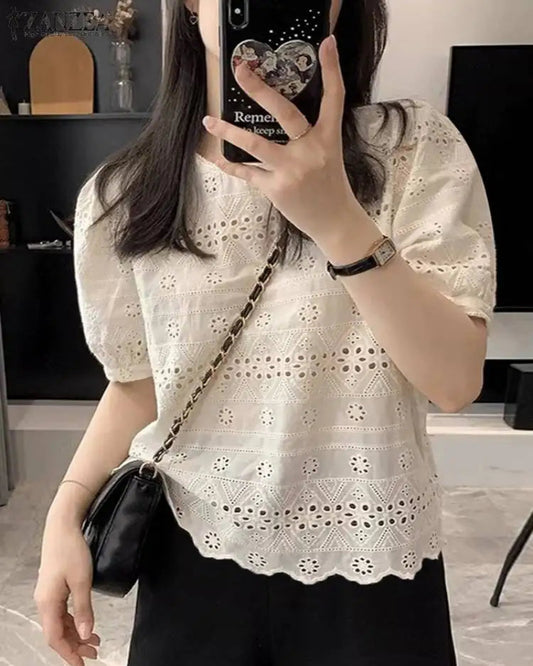 Limited Edition – Stylish Crochet Summer Blouse for Women