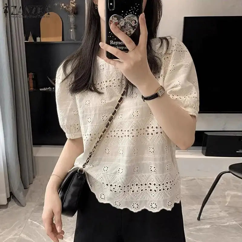 Limited Edition – Stylish Crochet Summer Blouse for Women
