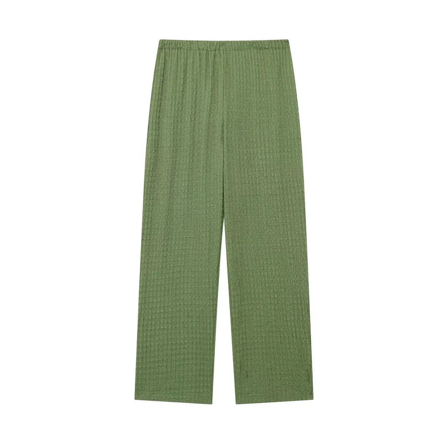 Casual Chic Two-Piece – Halter Top & Straight Pants for Women