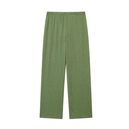 Casual Chic Two-Piece – Halter Top & Straight Pants for Women