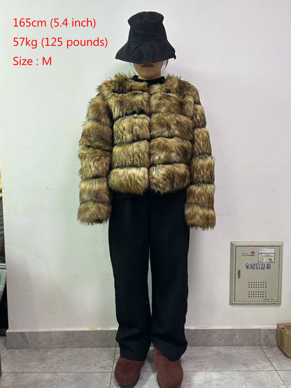 Fashion & Warm – Thick Faux Fur Coat Women’s Winter Wear